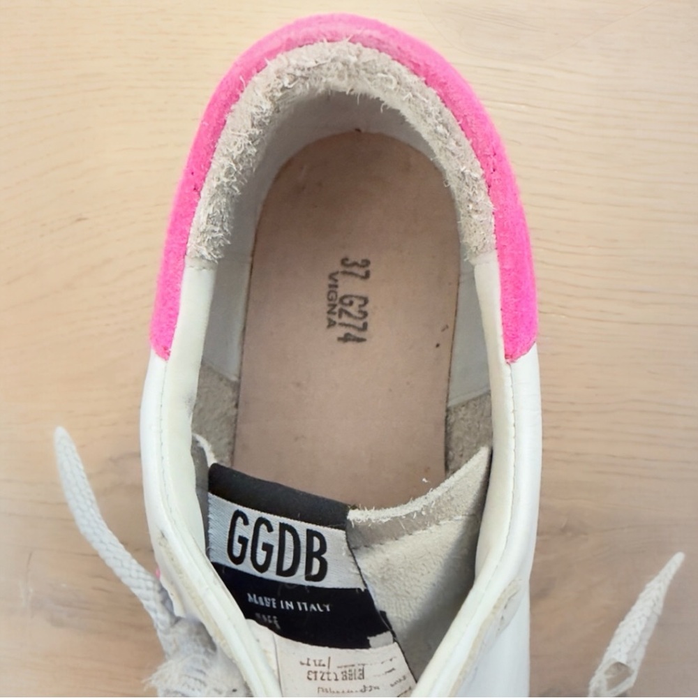Golden Goose Women’s Superstar Limited Edition Mismatched Sneakers Blue Pink 7 - Picture 13 of 15
